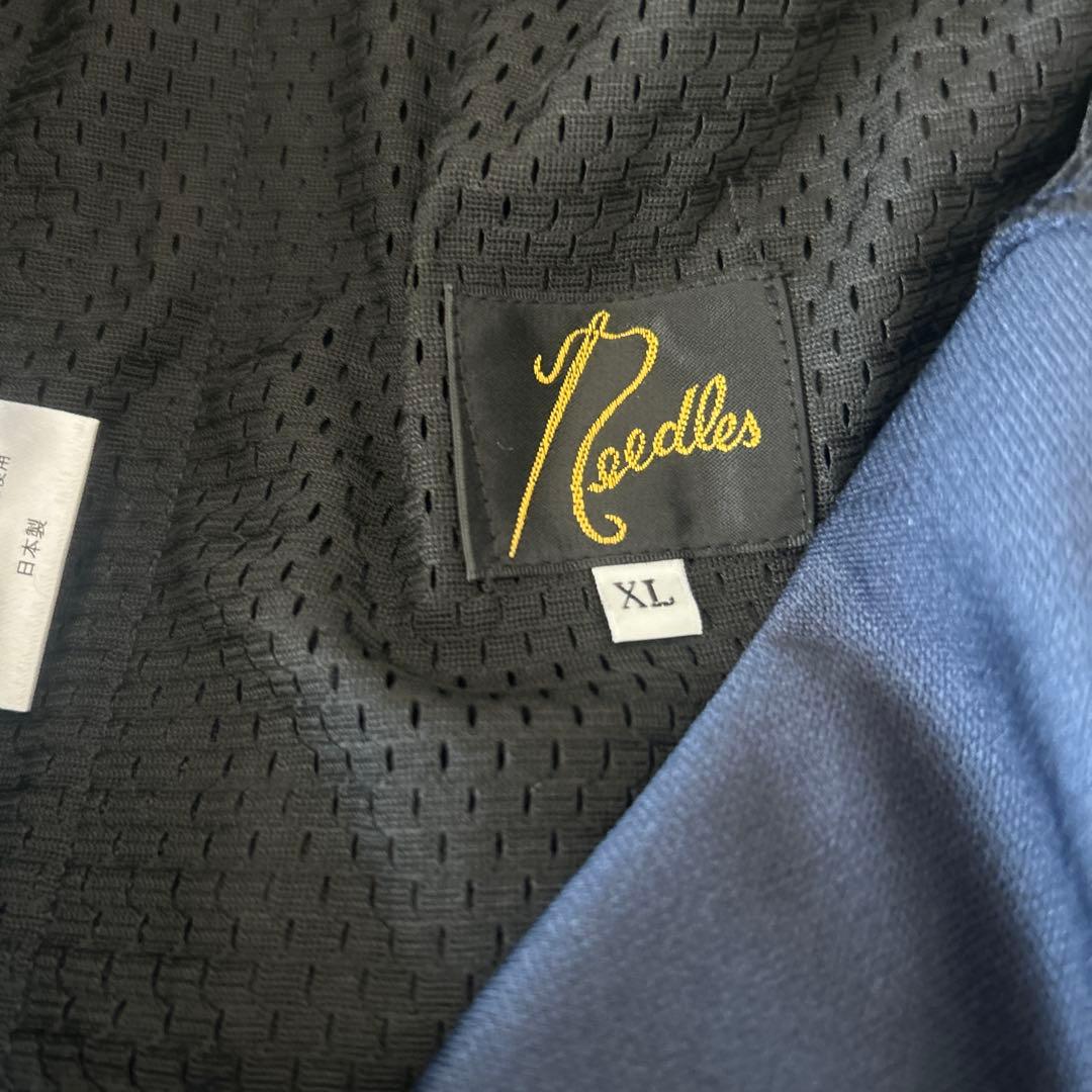 ラインパンツ　ジャージ　XL ニードルス　中古品　トラックパンツ　ネイビー