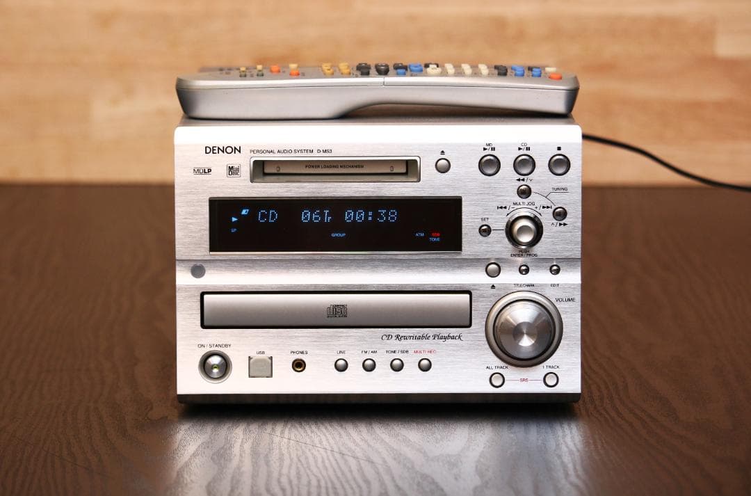 DENON　D-MS3　CD/MD/TUNER/AMP/USB　コンポ　完動品