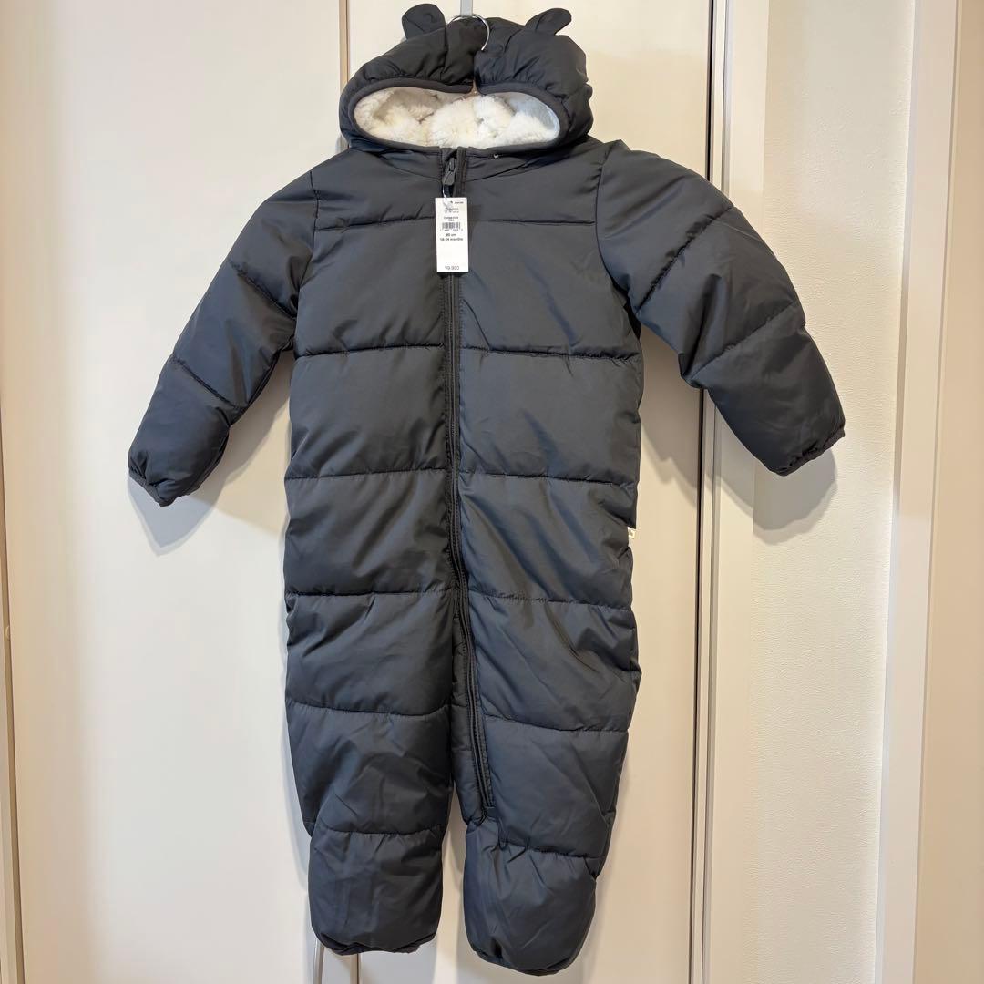 mGAP ベビー　90㎝　ジャンプスーツ　スノースーツ　くま耳