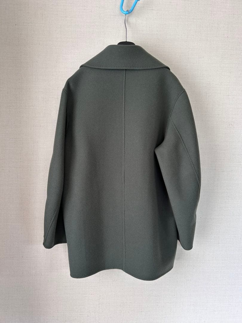 美品❣️エブール【ebure】リュクス メルトン ハーフ Pコート　人気デザイン