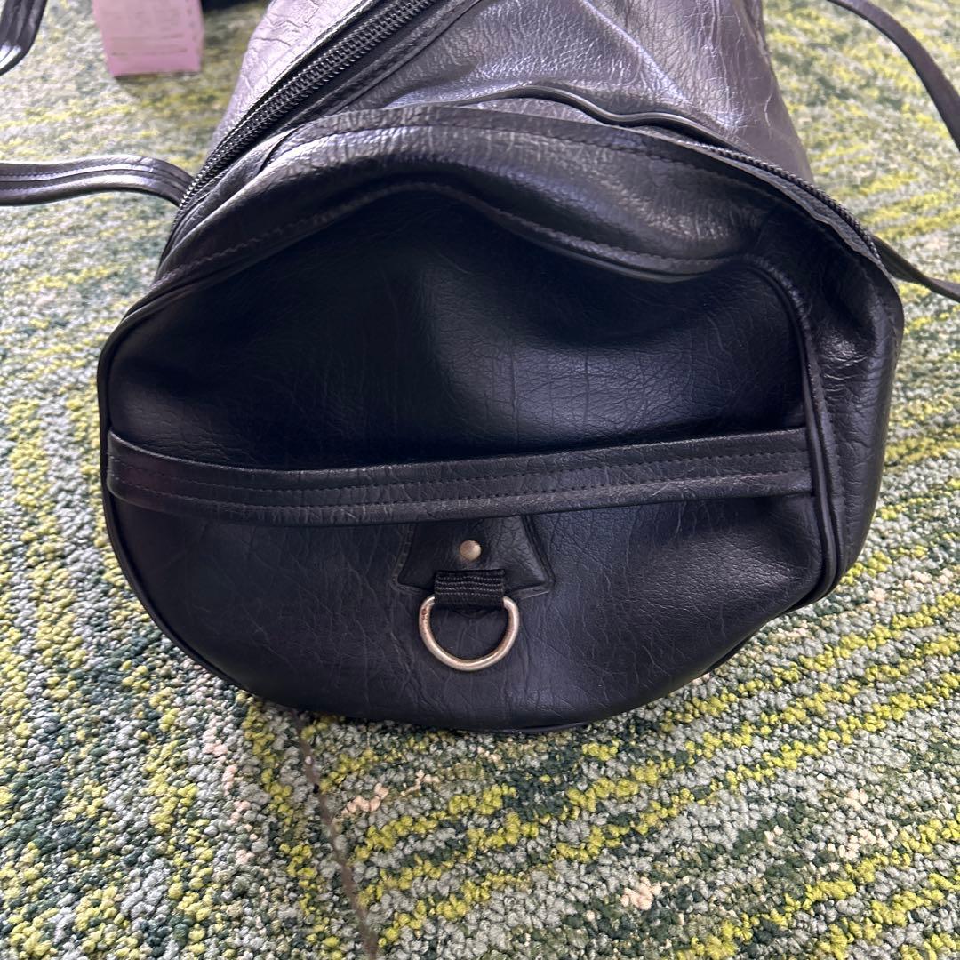 や*ー様 Harley-Davidson 黒 レザー ドラムバッグ