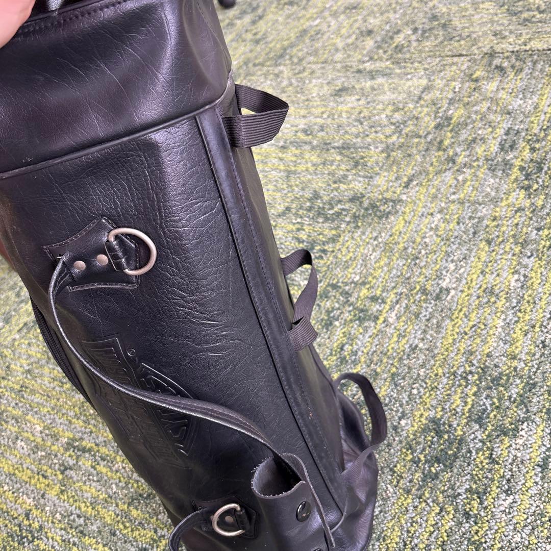 や*ー様 Harley-Davidson 黒 レザー ドラムバッグ