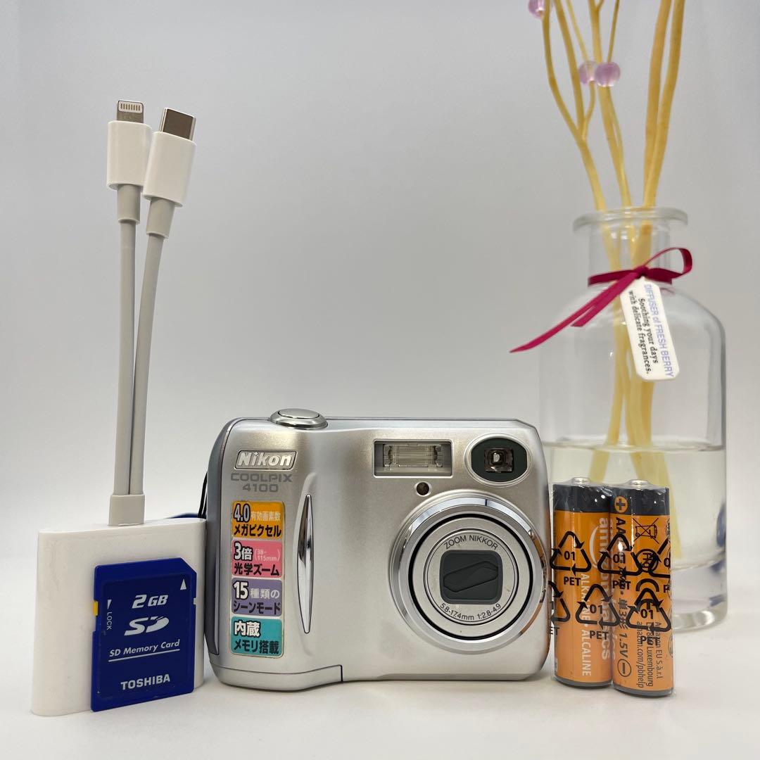 スマホ転送OK✨Nikon coolpix 4100✨動作確認済 単三電池♪