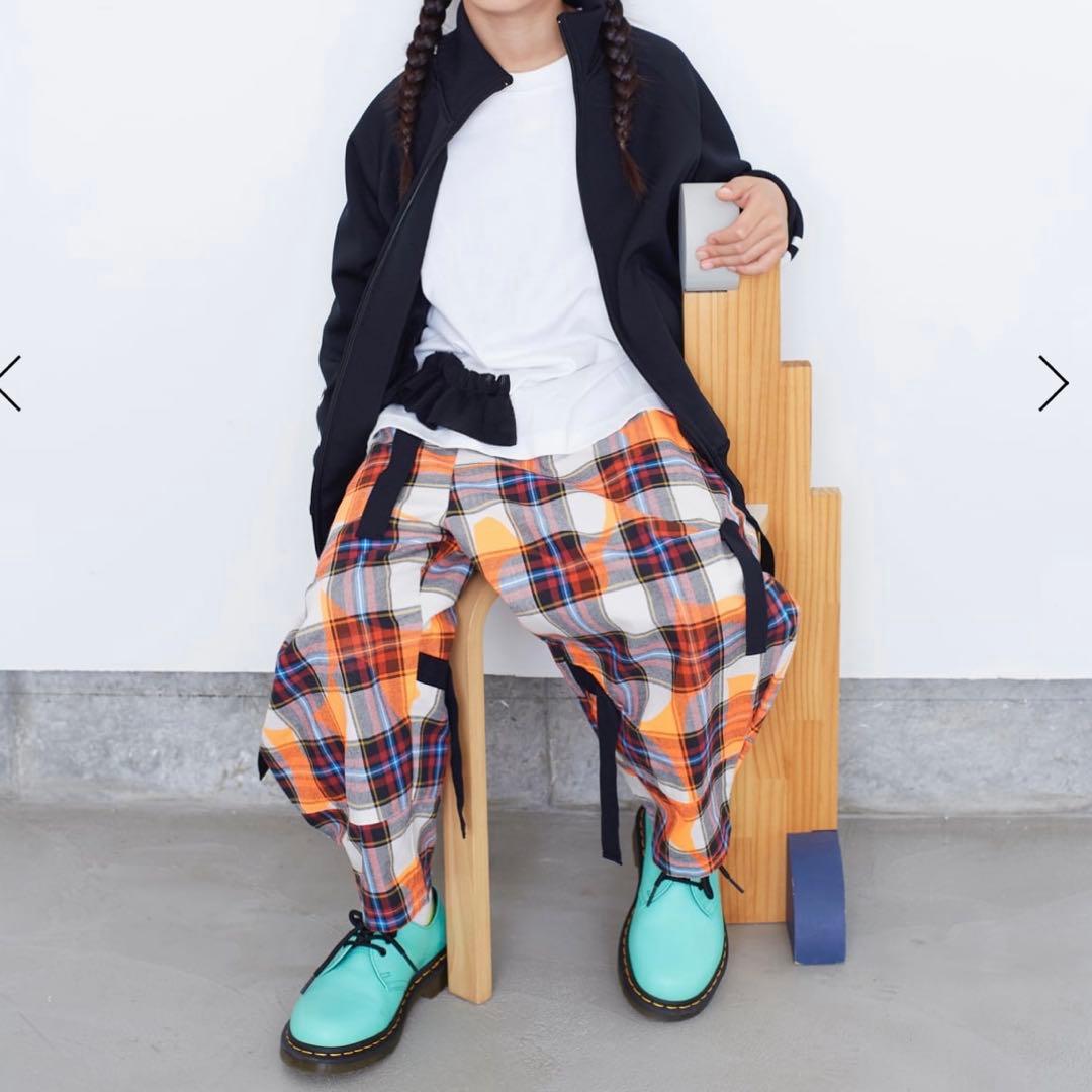 フランキーグロウfranky grow CHECKTAPE BIG PANTS