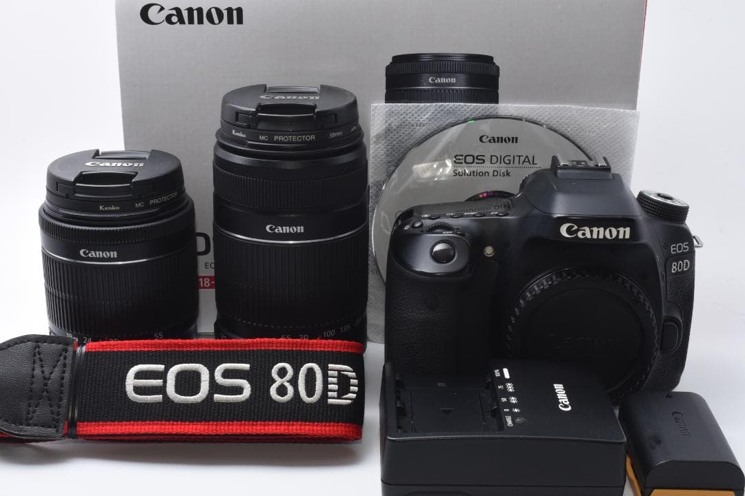 ★美品★ Canon EOS 80D ダブルレンズセット
