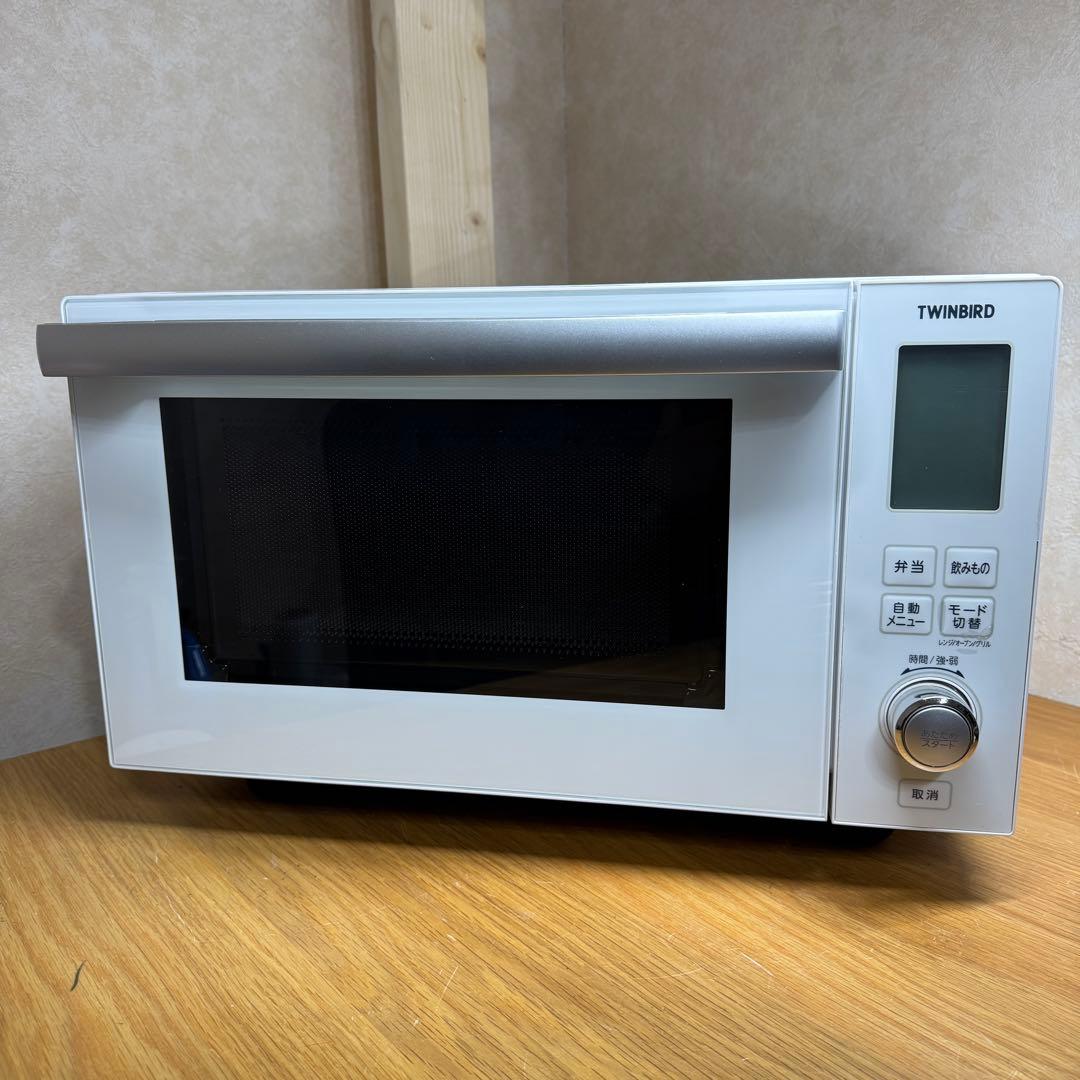 【極美品】TWINBIRD オーブンレンジ DR-E861 ホワイト　電子レンジ