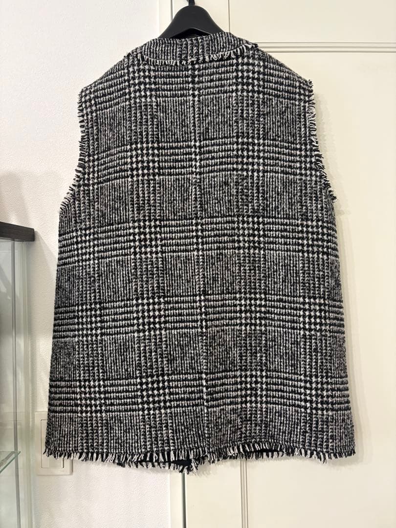 girlish ガーリッシュ グレンチェックツイードジレ