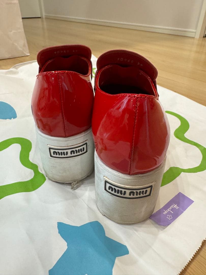 miumiu ローファー RED【あやぽにょ様】