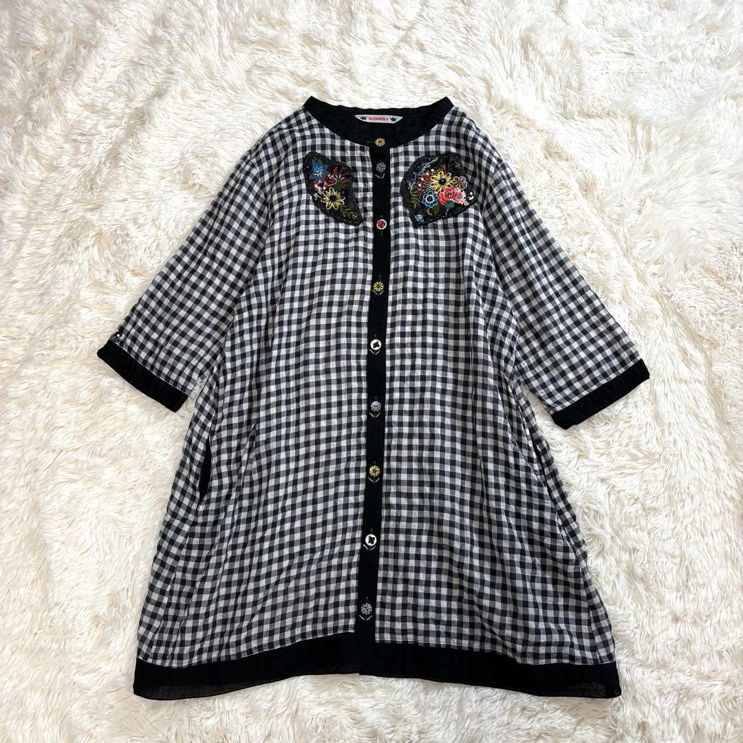 ☆極美品☆オレボレブラ アルベロベロ チュニック ブタさん ボタニカル チェック