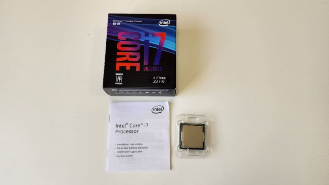 CPU Intel Core i7-8700K LGA1151 CPU 3.7GHZ