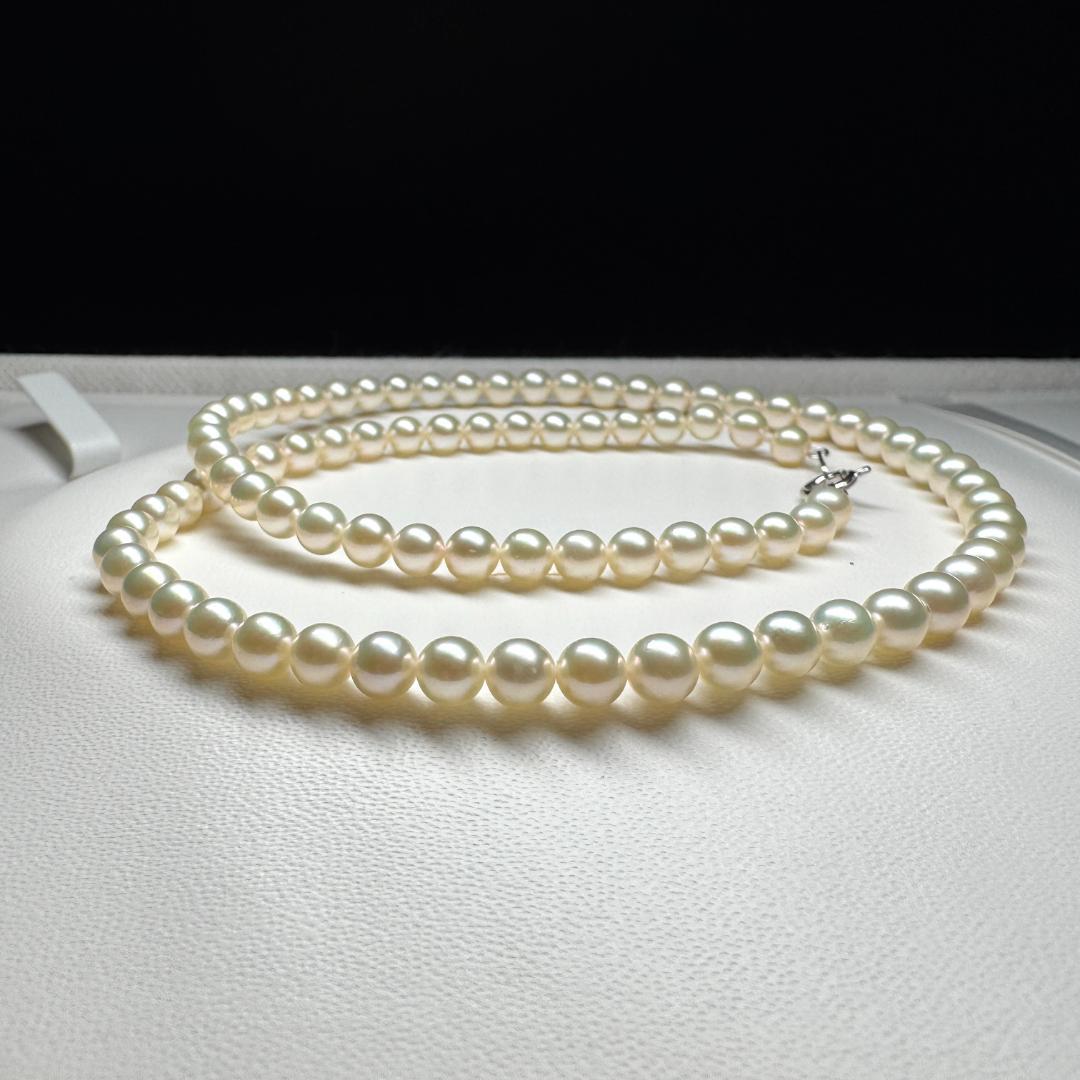 高品質 キズ少✨ あこや真珠 ベビーパール ネックレス 4.5-5.0mm SV