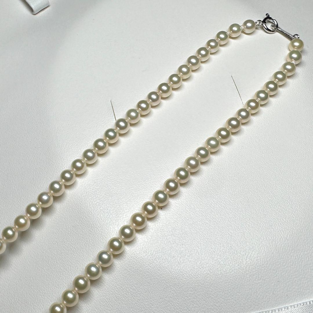 高品質 キズ少✨ あこや真珠 ベビーパール ネックレス 4.5-5.0mm SV