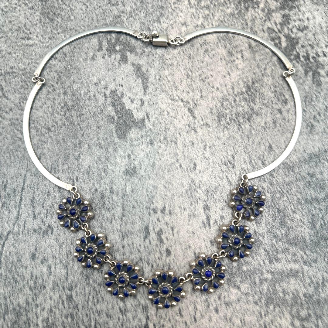 アクセサリー mexico925 vintage flower necklace choker