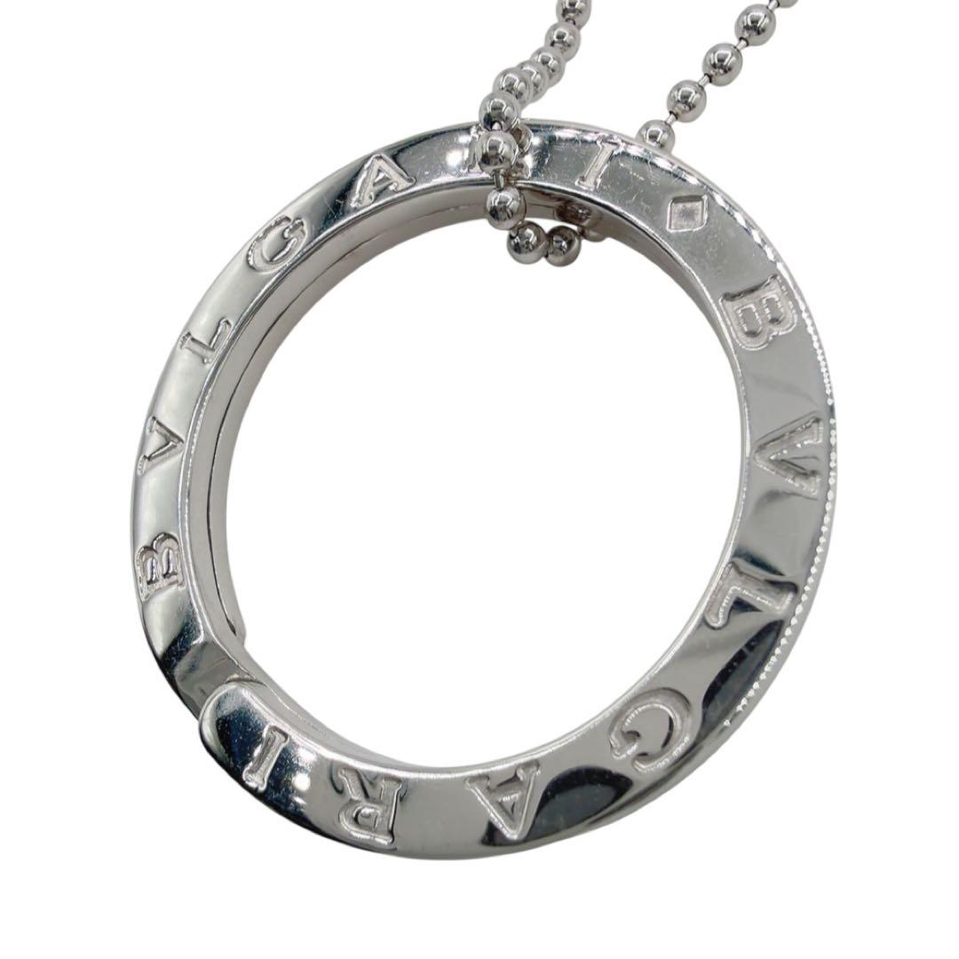 美品✨ブルガリ ダブルロゴ ネックレス ペンダント キーリング シルバー925