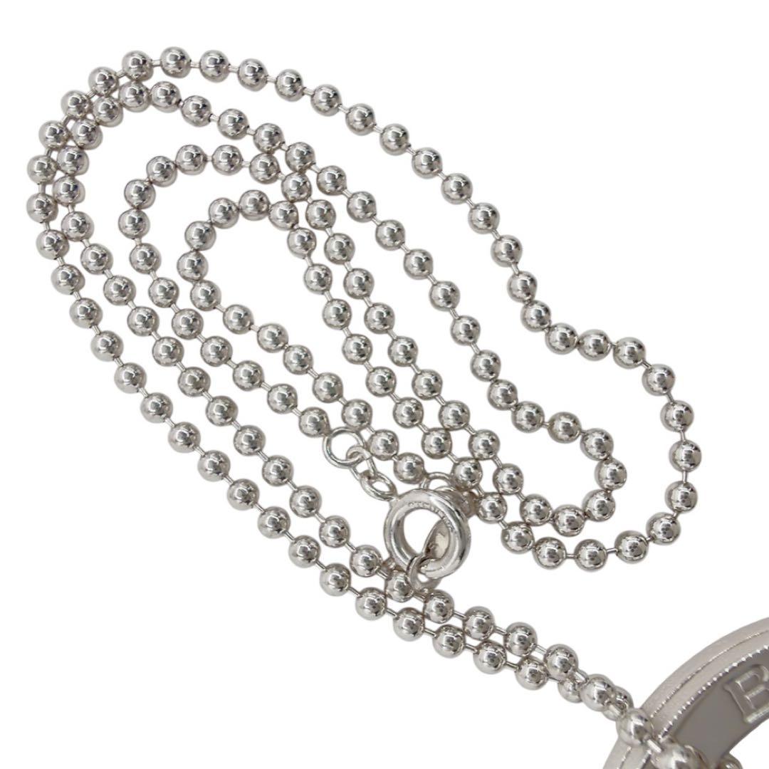 美品✨ブルガリ ダブルロゴ ネックレス ペンダント キーリング シルバー925