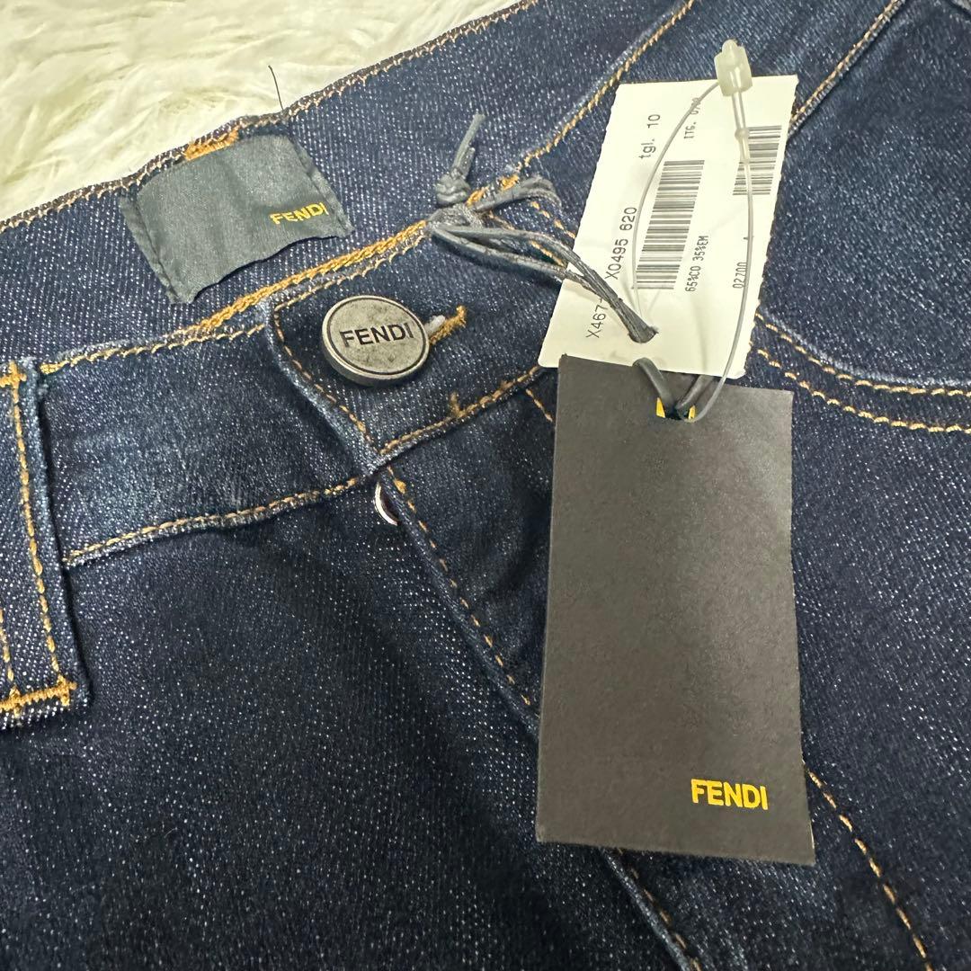 新品未使用 FENDI フェンディ ズッカ キッズ デニムパンツ 10A 150