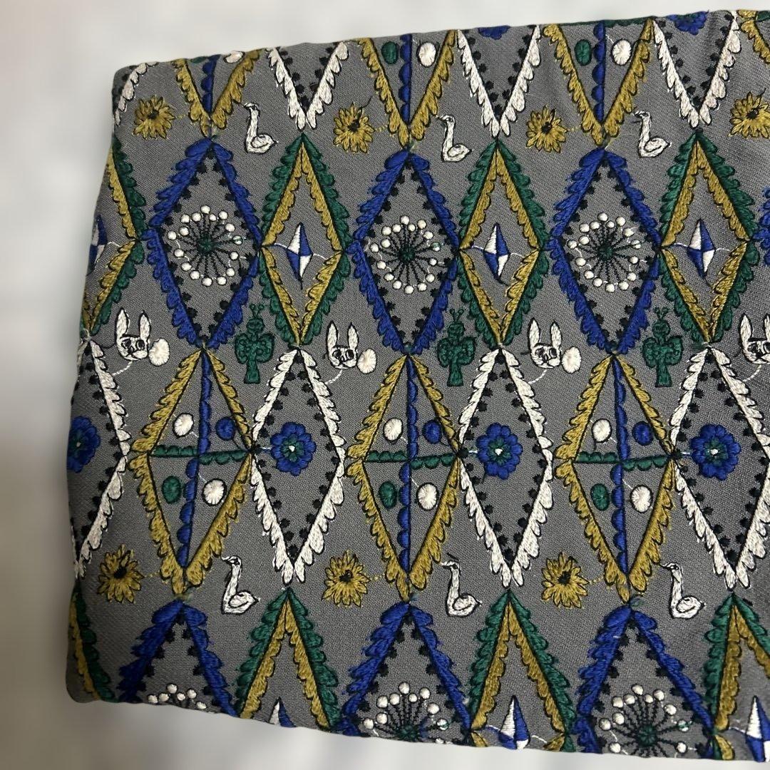 新品未使用】mina forest diamondクッションカバー　グレー