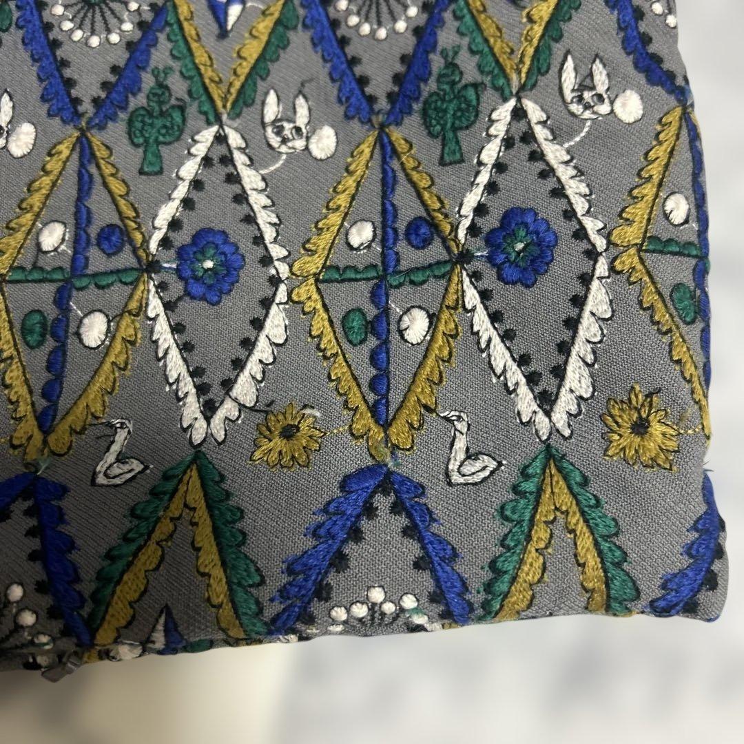 新品未使用】mina forest diamondクッションカバー　グレー