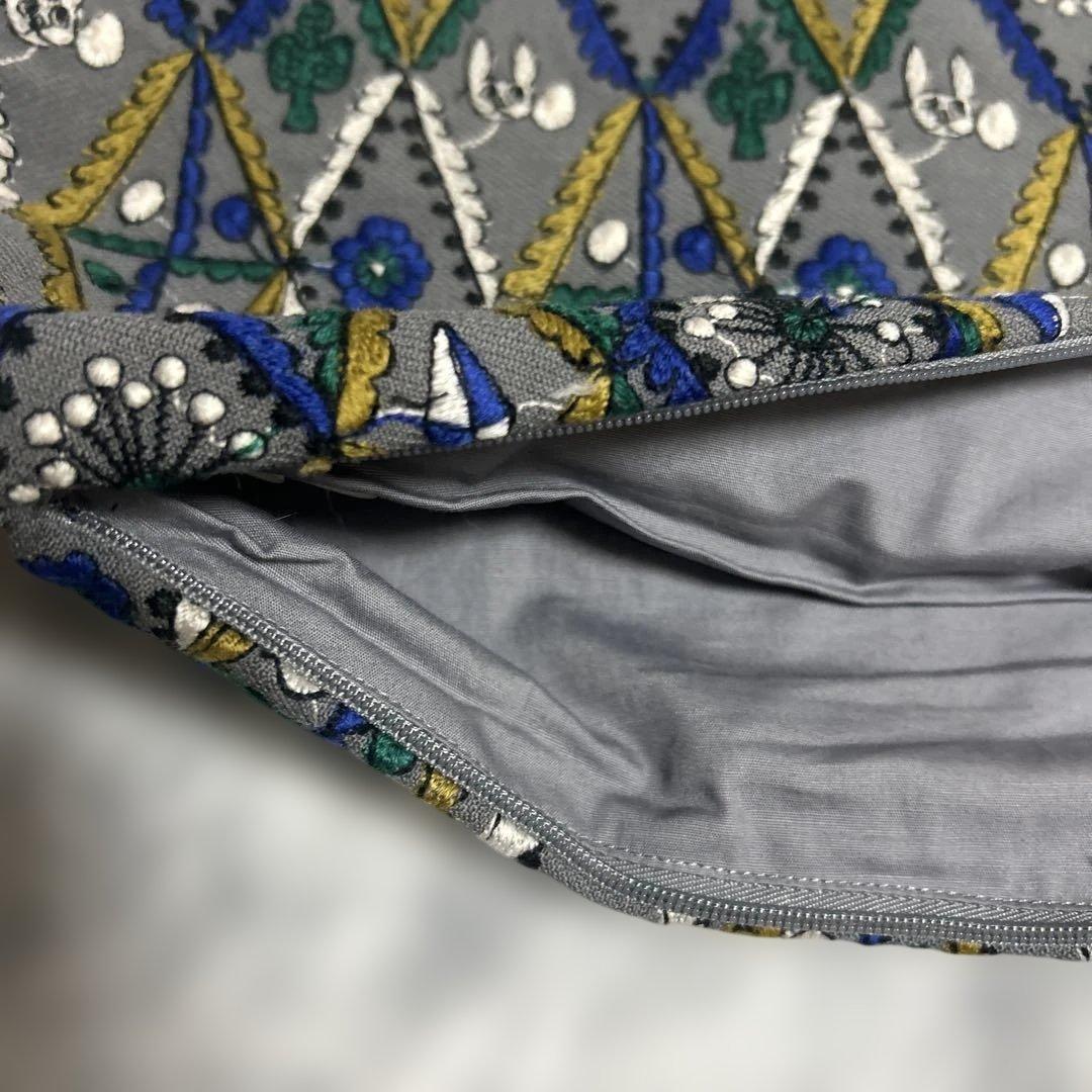 新品未使用】mina forest diamondクッションカバー　グレー