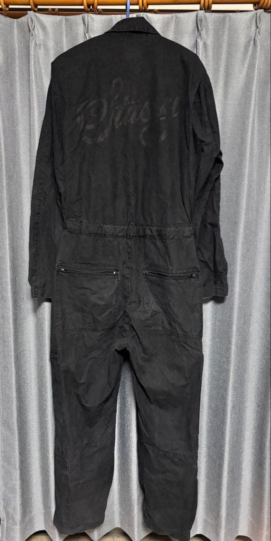 OLDSTUSSY つなぎ 黒 Lサイズ