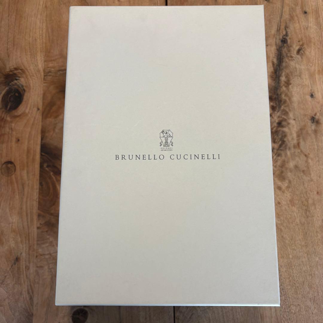 ブルネロクチネリ ベージュスエード ドレスシューズ　42