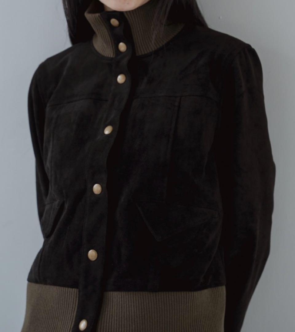 ジャケット・アウター philme suedelike knit blouson