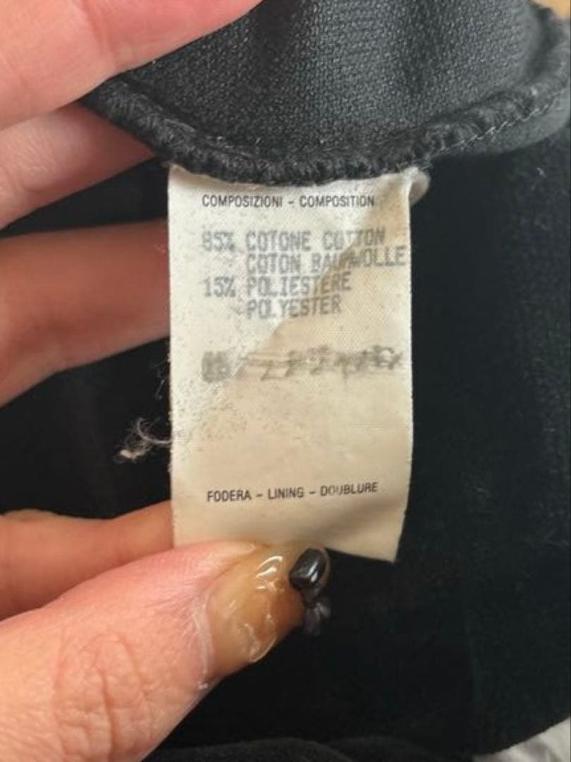 GUCCI ブラック ベルベット カジュアルパンツ