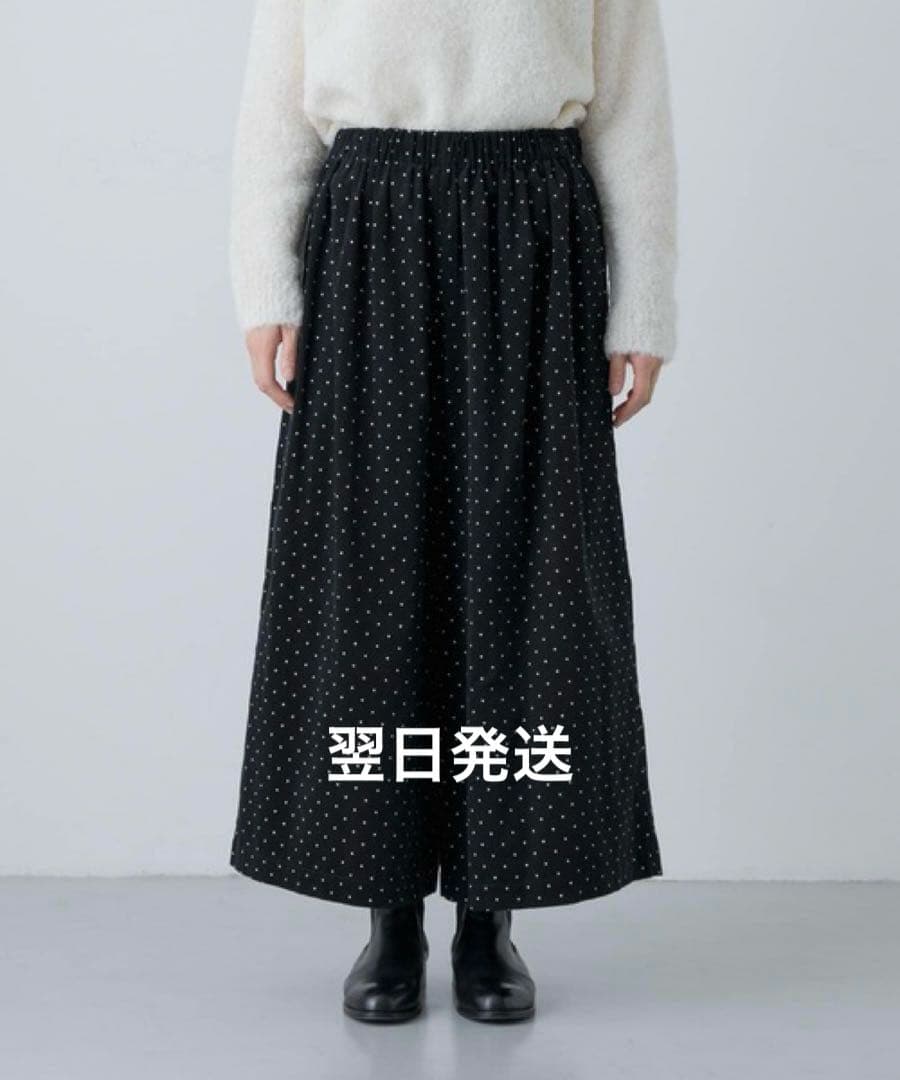 かぐれドットコーデュロイワイドパンツ