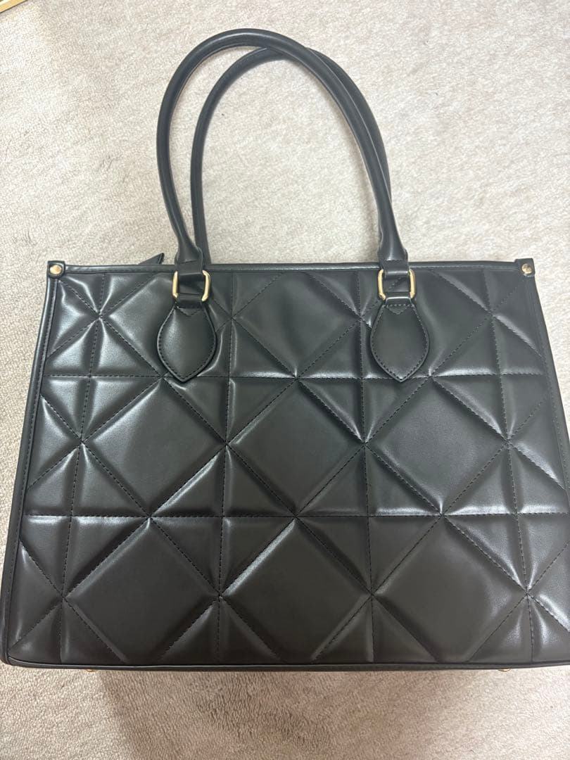バッグ Rose Muse quilting big tote bag black L