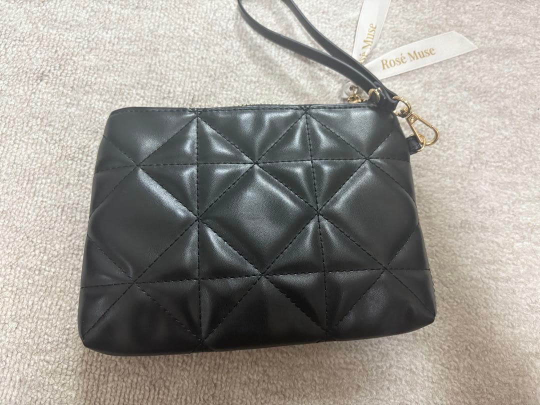 バッグ Rose Muse quilting big tote bag black L