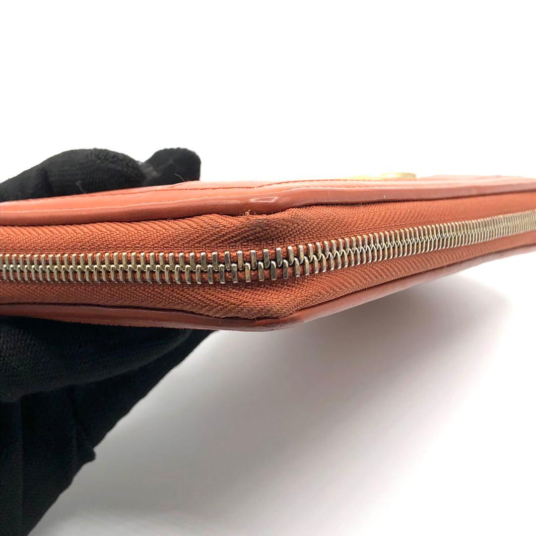 グッチ GG シマ インターロッキング 長財布 ラウンドジップ レザー