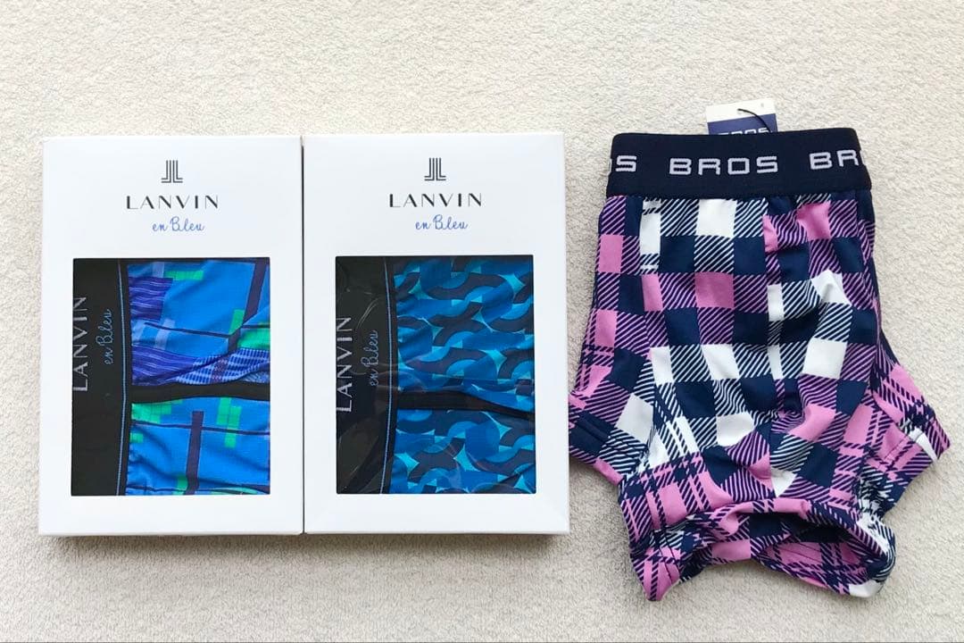 Lanvin en Bleu＆BROS ボクサーパンツ M ローライズ ３枚