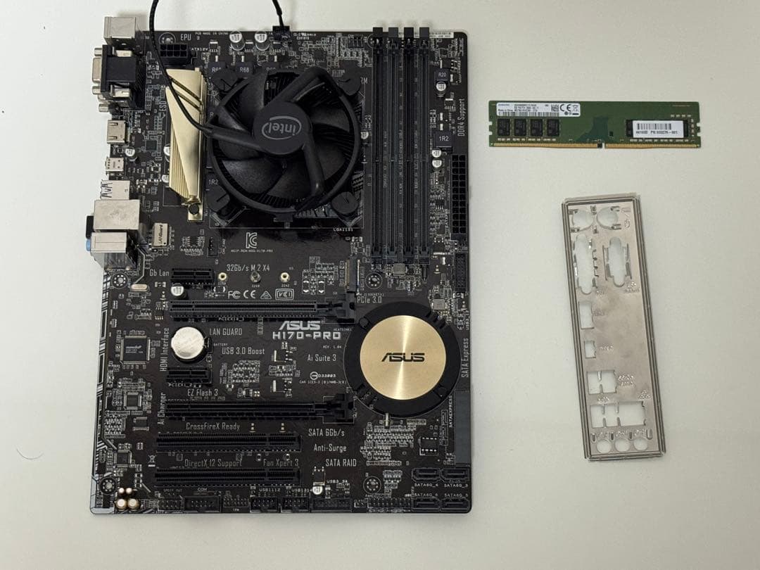 s*u様 ASUS H170-PRO マザー + i7-6700 + メモリ8G