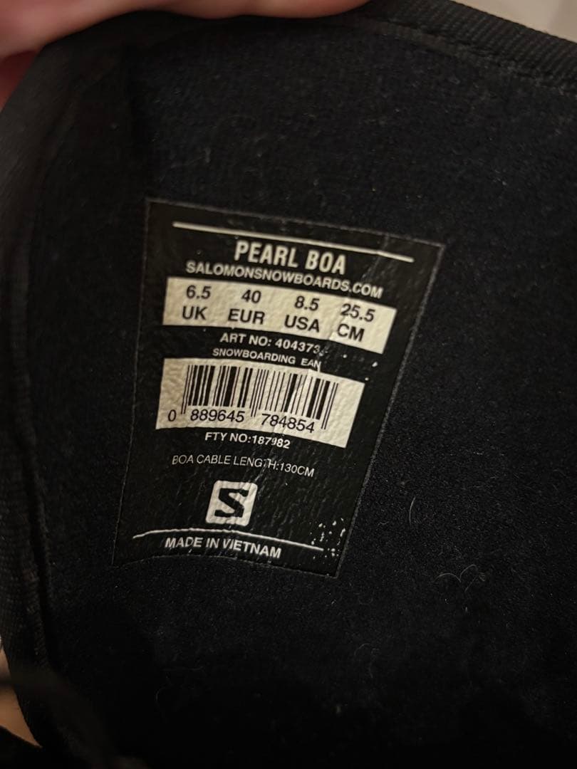 SALOMON スノーボードブーツ 25.5cm 美品 BOA