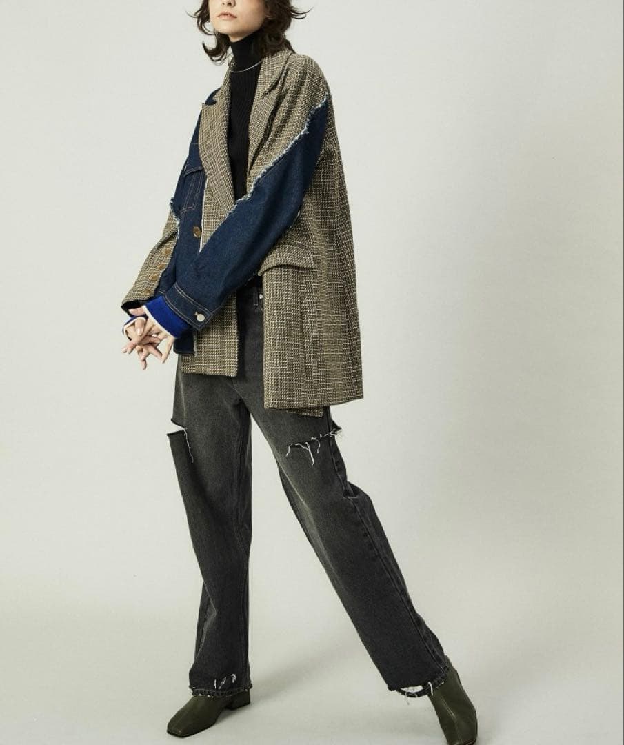 soffitto / AULA AILA 別注デニムコンビジャケット