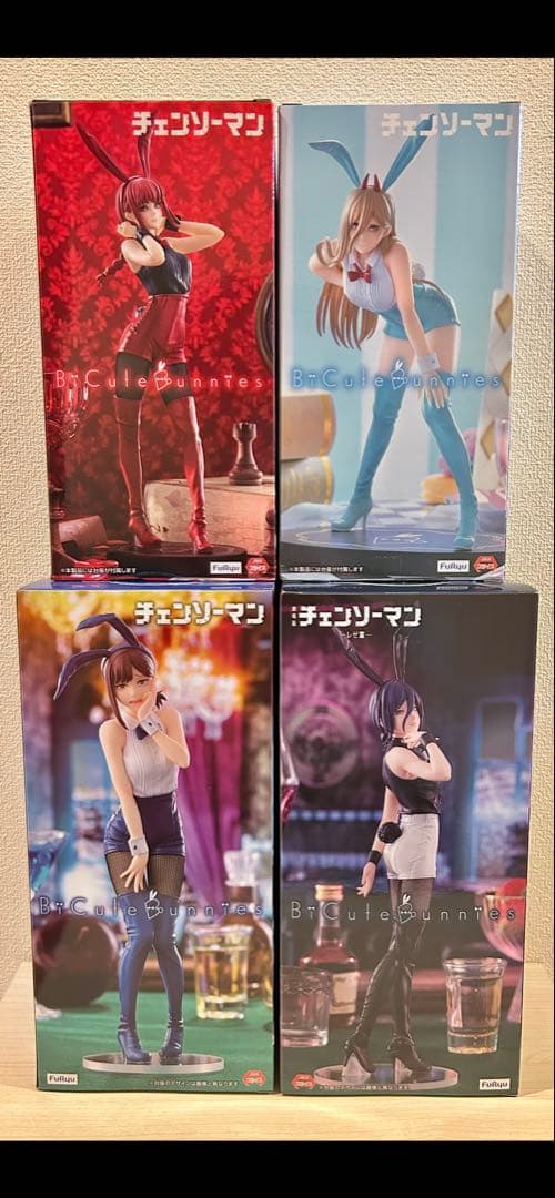 チェンソーマン バニー フィギュア 4体セット　パワー、コベニ、マキマ、レゼ