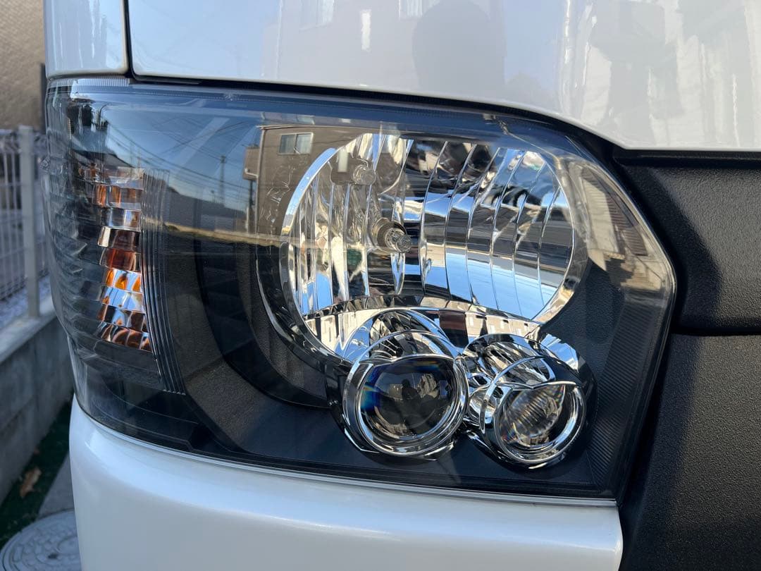 7*Ⅶ様 トヨタ ハイエース 7型 ヘッドライト インナーブラック ラプター