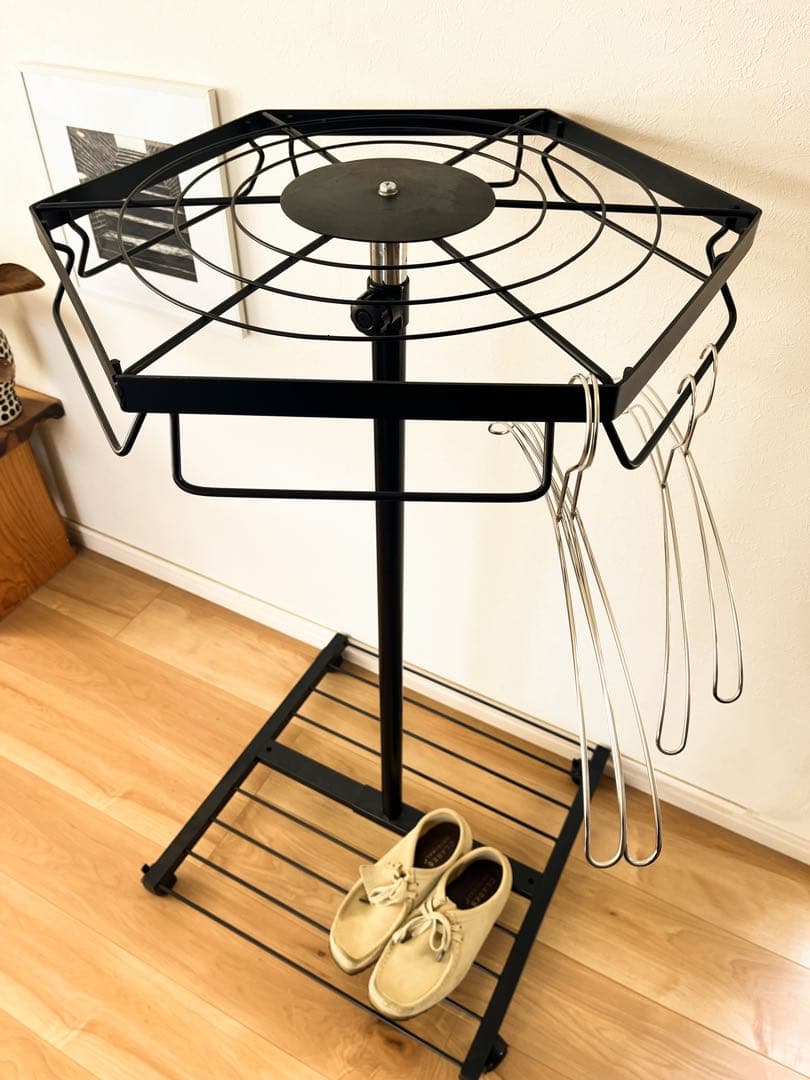 【ヴィンテージ】回転式　ミッドセンチュリー　サークルラック　店舗什器　アパレル