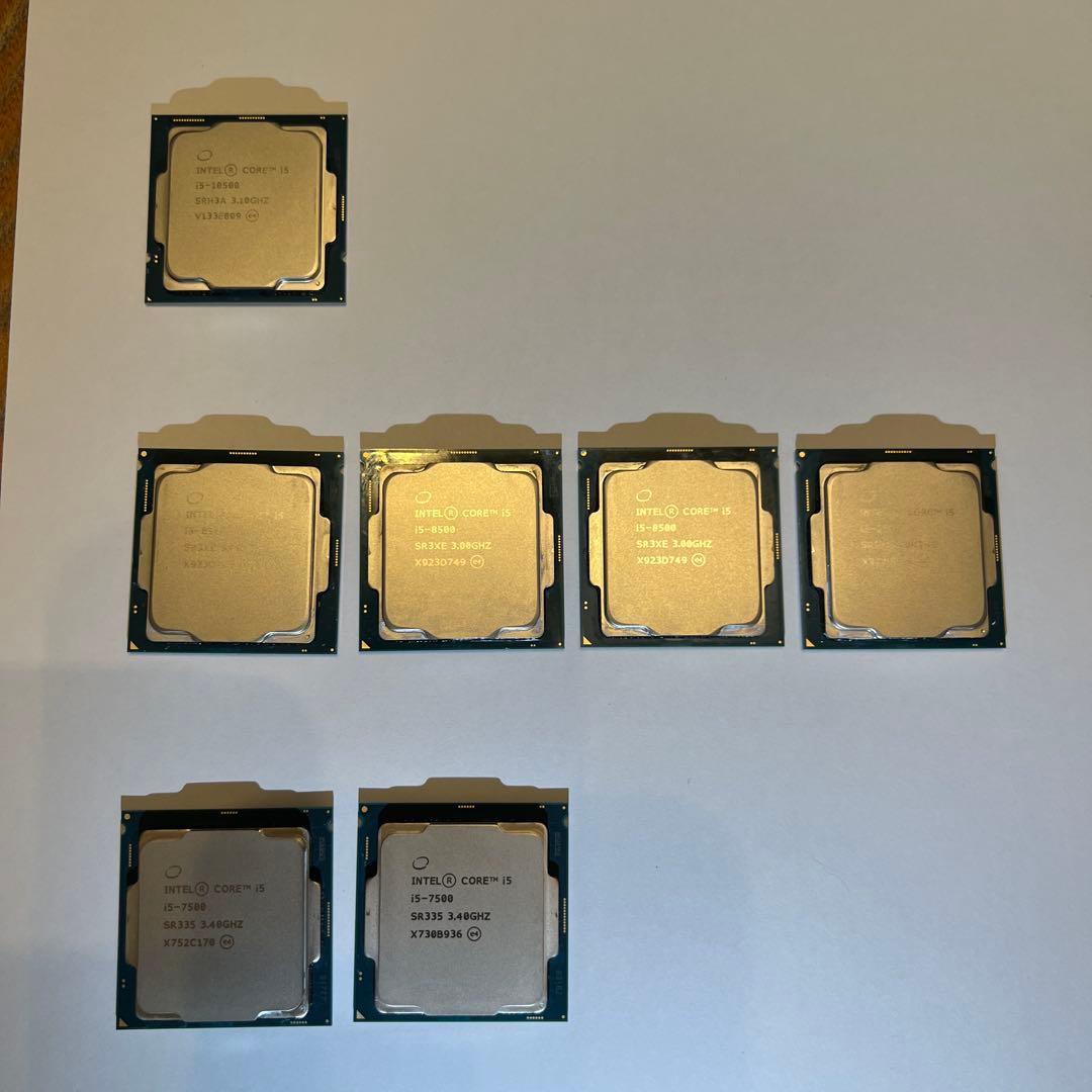 Core i5 CPU セット i5-10500 i5-8500 i5-7500