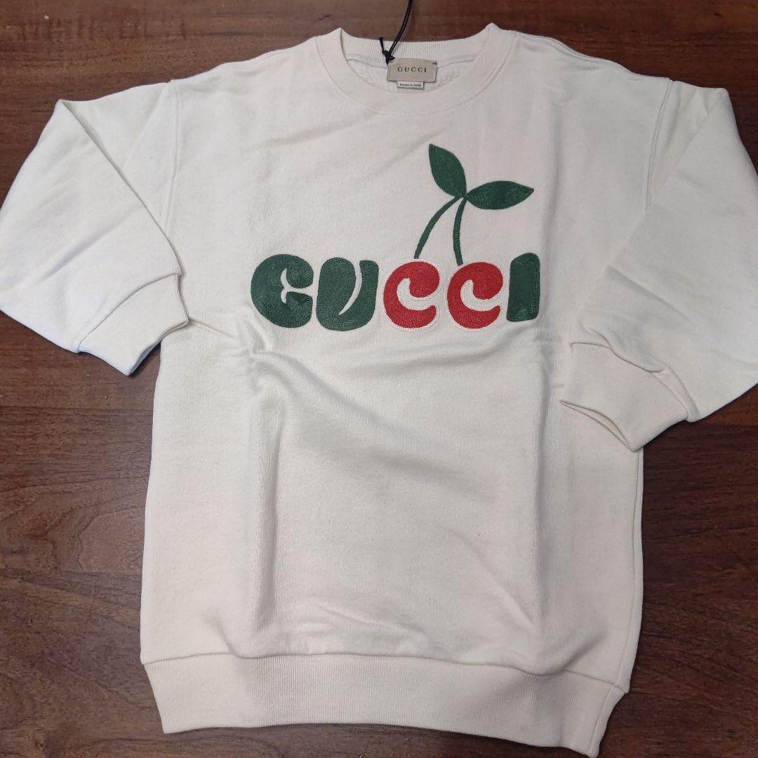 GUCCI ホワイト ロゴ トレーナー