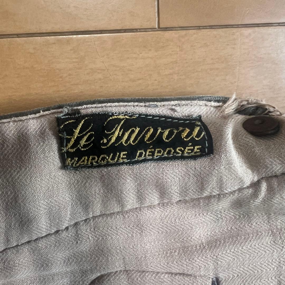 専用【希少・1930s】Le Favori コーデュロイパンツ 太畝