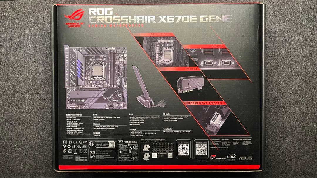 【新品】ASUS ROG CROSSHAIR X670E GENE