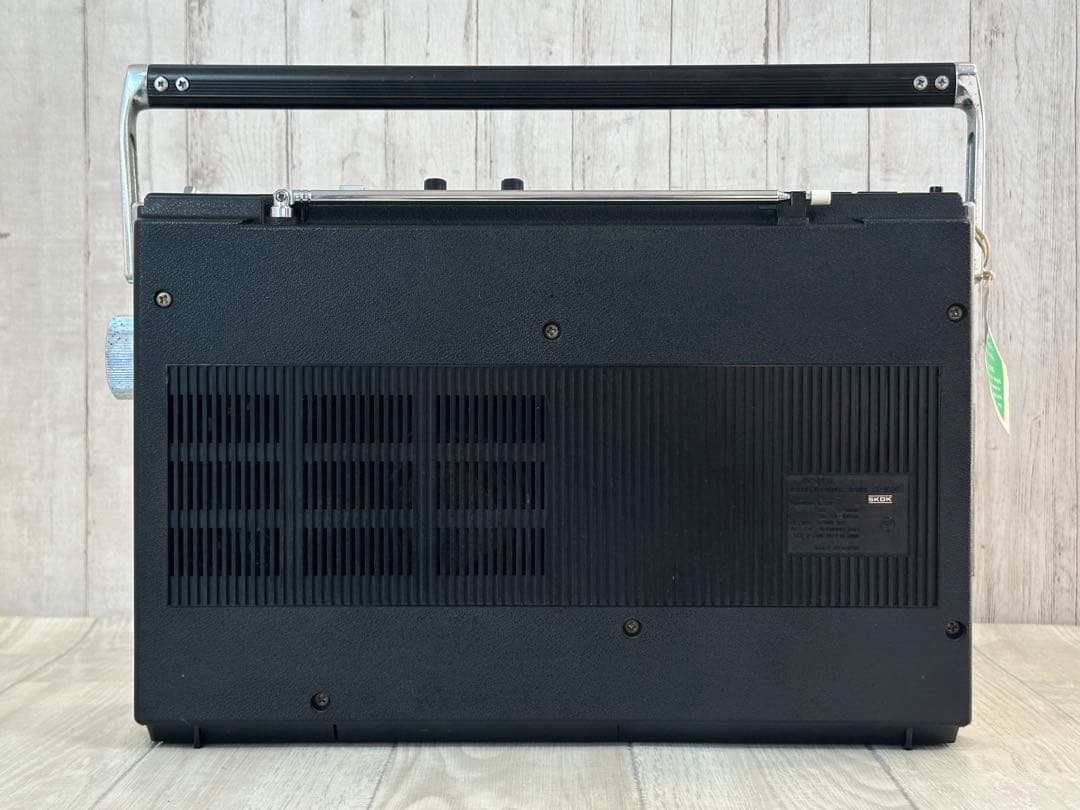 【動作品】希少レアカラー白SONY ラジカセ CF-1980 昭和レトロラジオ