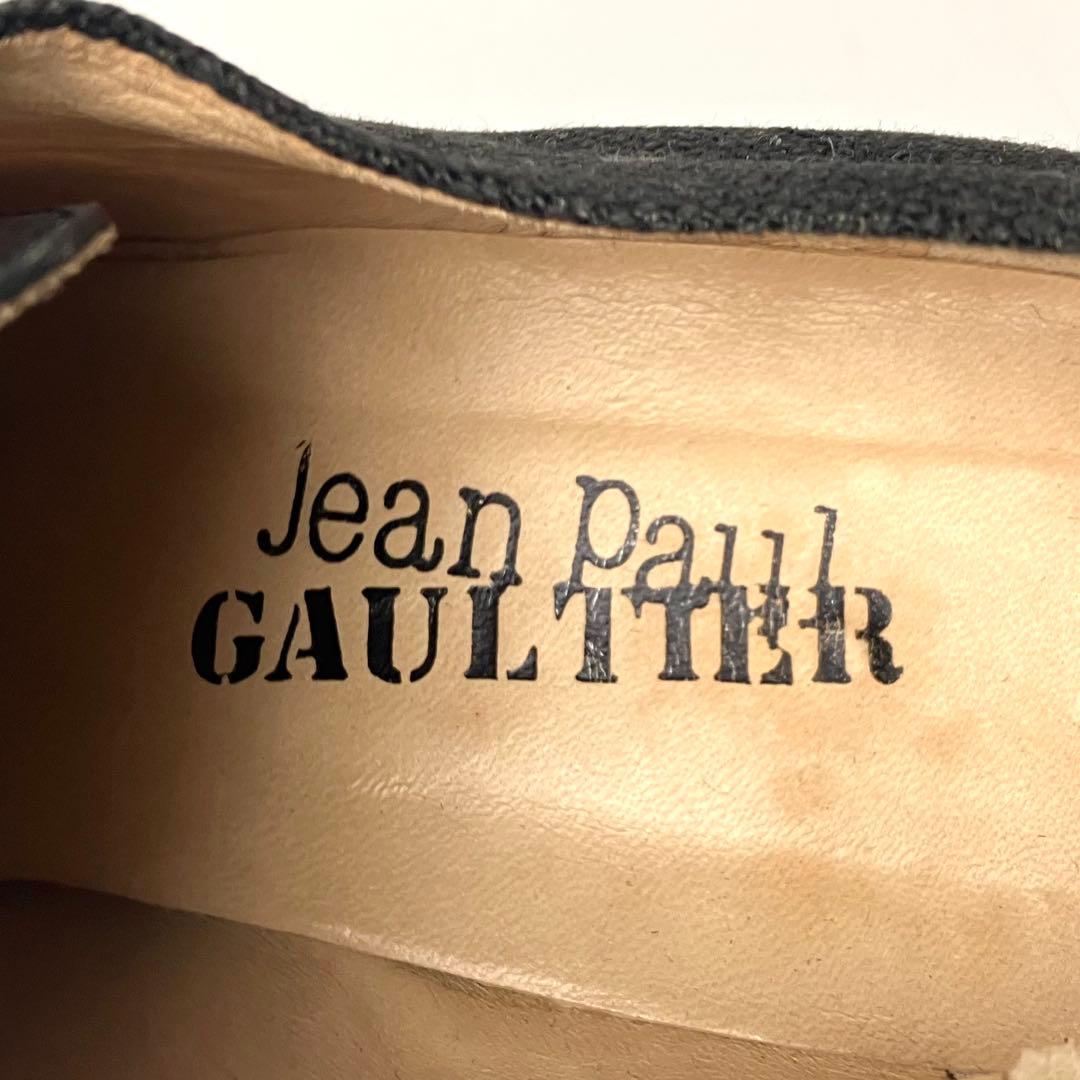 【良品】ジャンポールゴルチエ　オックスフォード　レースアップシューズ　黒　23