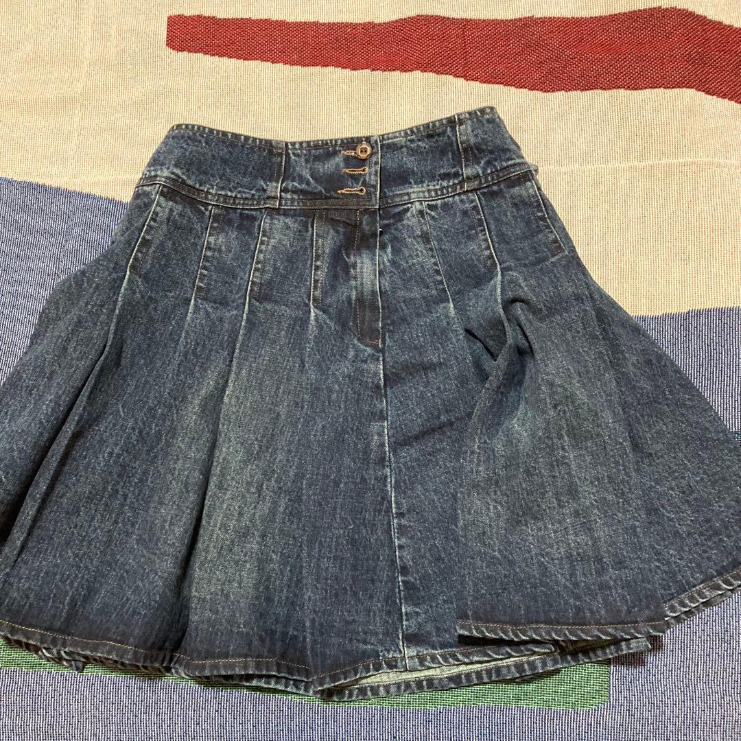 COYSEIO DEEP DENIM PLEATS スカート