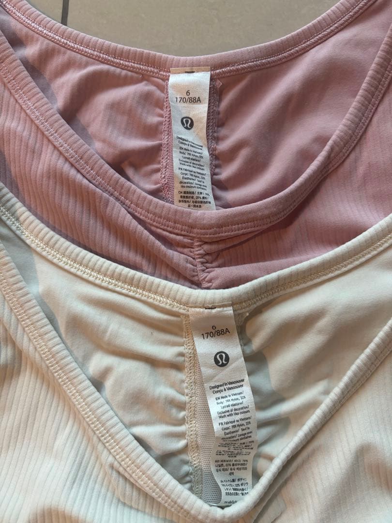 ルルレモン タンクトップ 2点セット サイズ6