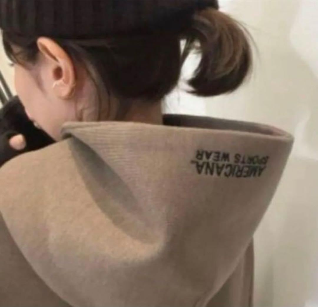 アパルトモン別注　アメリカーナ　サイドジップパーカー