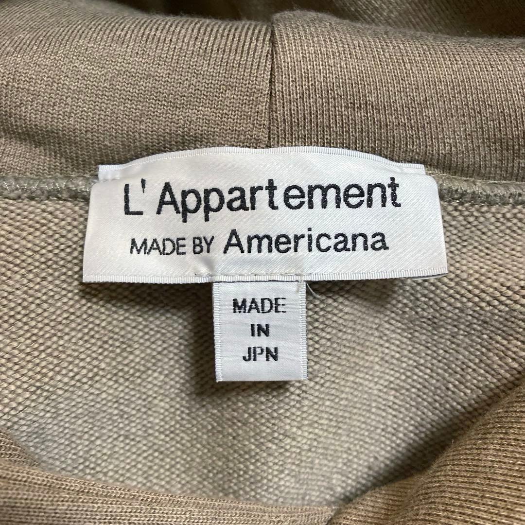 アパルトモン別注　アメリカーナ　サイドジップパーカー