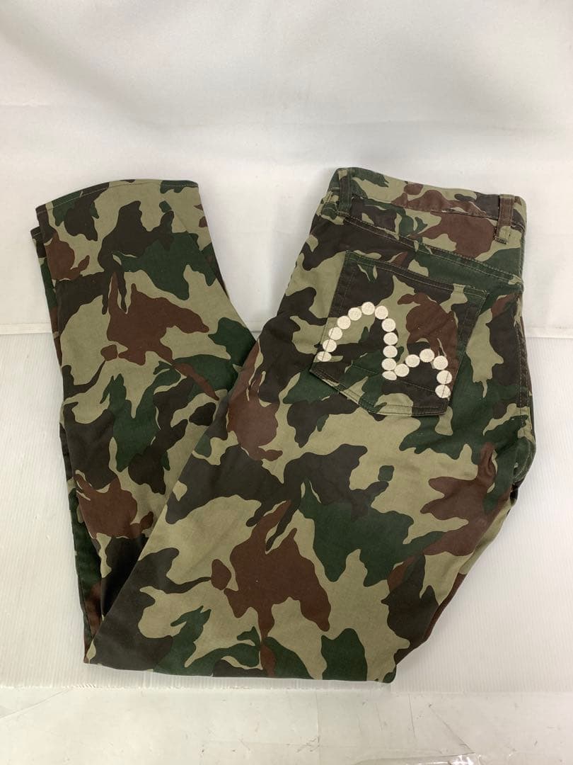 【中古】EVISU 迷彩パンツ LOT2005P SIZE34×34
