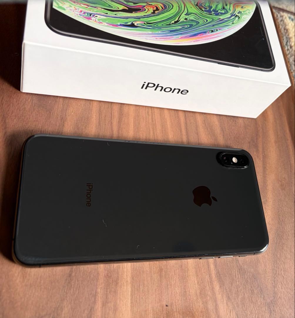 Apple iPhone XS MAX 256GB 付属品有 スペースグレイ黒
